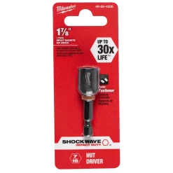 Drill Bits Milwaukee Shockwave 7/16 In. X 1-7/8 In. Magnetic Nut Driver -Deals Power Tool Accessories Store milwaukee screwdriver bits 49 66 4506 e1 1000