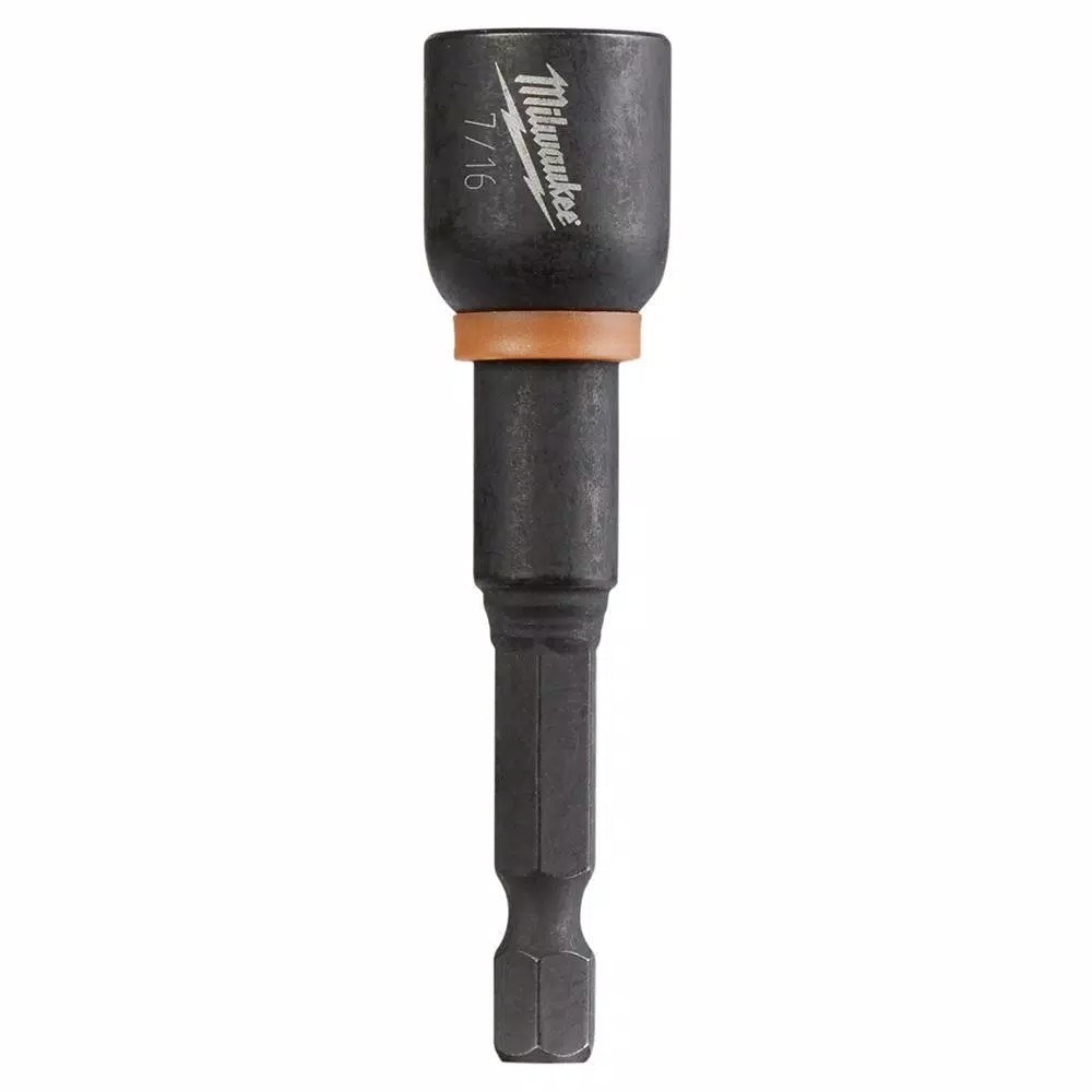 Drill Bits Milwaukee Shockwave 7/16 In. X 2-9/16 In. Steel Magnetic Nut Driver 3 Drill Bits Milwaukee Shockwave 7/16 In. X 2-9/16 In. Steel Magnetic Nut Driver