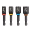 Drill Bits Milwaukee 1-7/8 In. Steel Shockwave Impact Duty Magnetic Nut Driver Set (4-Piece) -Deals Power Tool Accessories Store milwaukee screwdriver bits 49 66 4562 64 1000