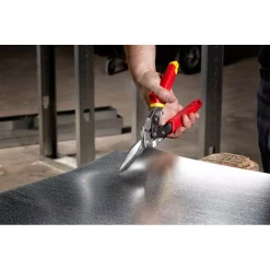 Cutting Tools Milwaukee 10 In. Left-Cut And Right Cut And Straight Cut Angle Aviation Snips (3-Piece) -Deals Power Tool Accessories Store milwaukee snips 48 22 4511 48 22 4521 48 22 4537 66 1000