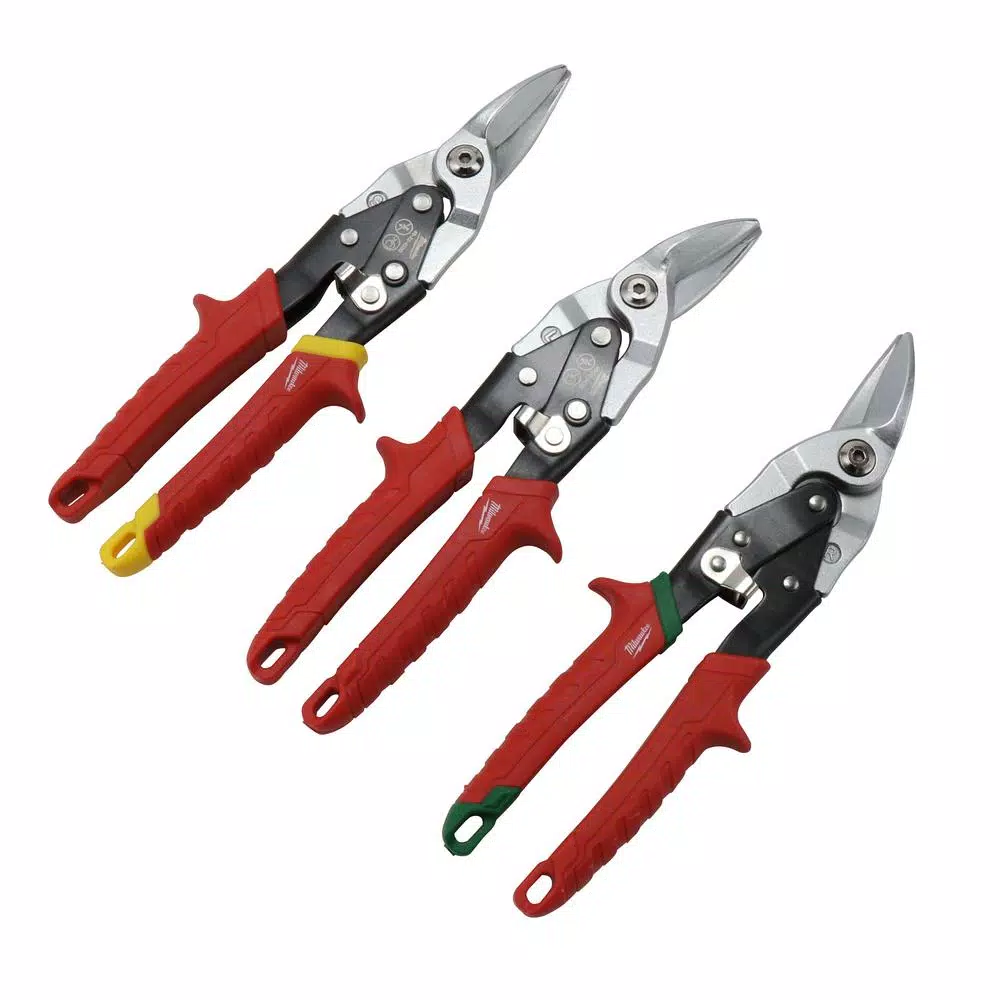 Cutting Tools Milwaukee Left, Right, And Straight Aviation Snips (3-Pack) 8 Cutting Tools Milwaukee Left, Right, And Straight Aviation Snips (3-Pack) - Image 6