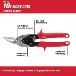 Cutting Tools Milwaukee Left, Right, And Straight Aviation Snips (3-Pack) 30 Cutting Tools Milwaukee Left, Right, And Straight Aviation Snips (3-Pack) -Deals Power Tool Accessories Store milwaukee snips 48 22 4533 d4 1000