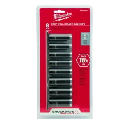 Ratchets & Sockets Milwaukee 3/8 In. Drive SAE Shockwave Deep Well Impact Socket Set (8-Piece) -Deals Power Tool Accessories Store milwaukee socket sets 49 66 4419 1d 1000