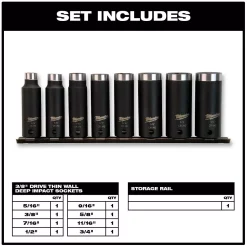 Ratchets & Sockets Milwaukee 3/8 In. Drive SAE Shockwave Deep Well Impact Socket Set (8-Piece) -Deals Power Tool Accessories Store milwaukee socket sets 49 66 4419 e1 1000