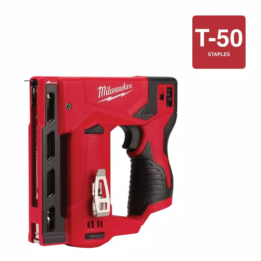 Fastening Tools Milwaukee M12 12-Volt Lithium-Ion Cordless 3/8 In. Crown Stapler (Tool-Only) 5 Fastening Tools Milwaukee M12 12-Volt Lithium-Ion Cordless 3/8 In. Crown Stapler (Tool-Only) - Image 3
