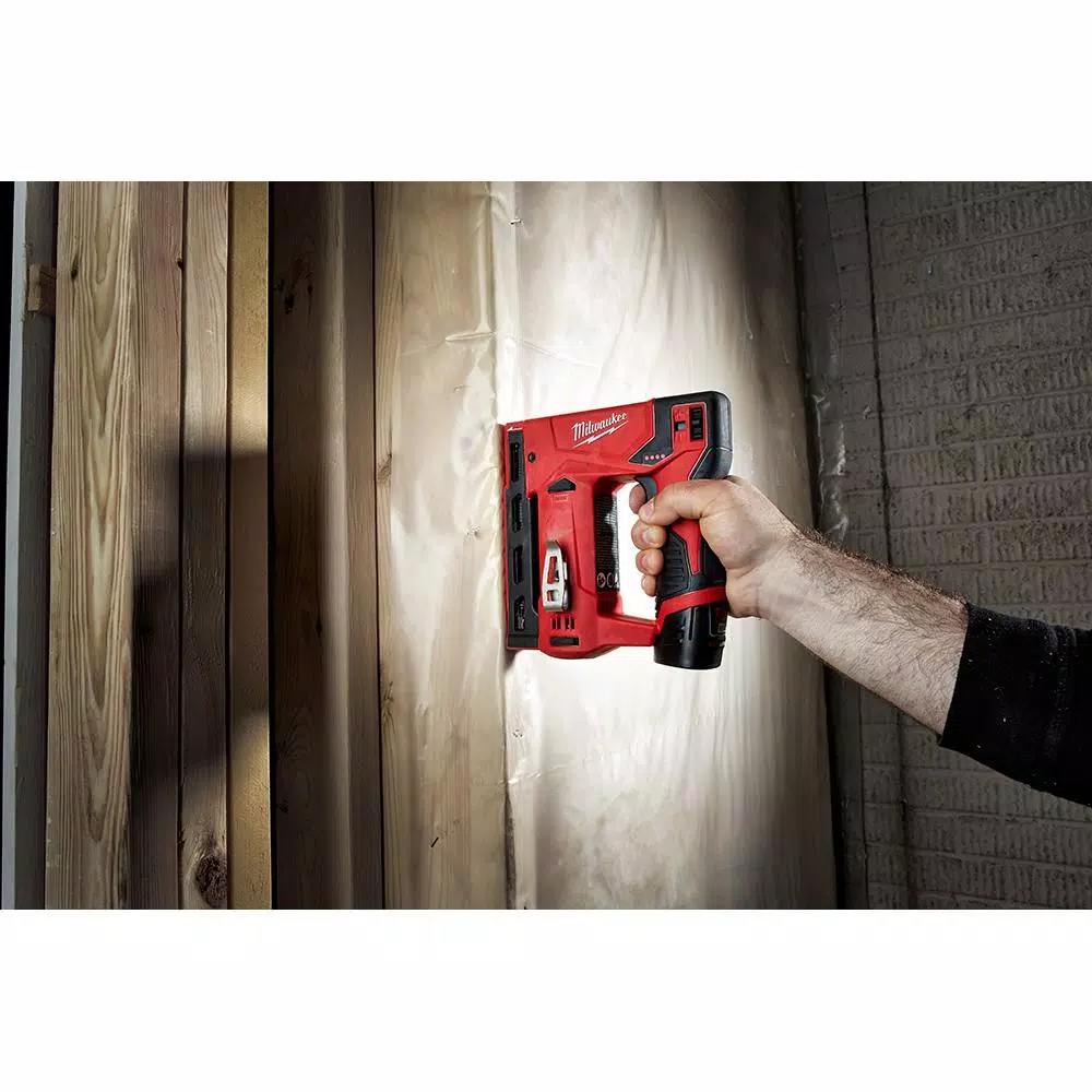 Fastening Tools Milwaukee M12 12-Volt Lithium-Ion Cordless 3/8 In. Crown Stapler (Tool-Only) 11 Fastening Tools Milwaukee M12 12-Volt Lithium-Ion Cordless 3/8 In. Crown Stapler (Tool-Only) - Image 9