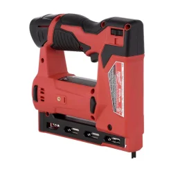 Fastening Tools Milwaukee M12 12-Volt Lithium-Ion Cordless 3/8 In. Crown Stapler Kit W/ (1) 1.5Ah Battery, Charger & Bag -Deals Power Tool Accessories Store milwaukee staple guns 2447 21 40 1000