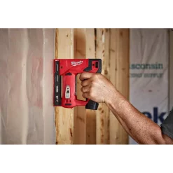 Fastening Tools Milwaukee M12 12-Volt Lithium-Ion Cordless 3/8 In. Crown Stapler Kit W/ (1) 1.5Ah Battery, Charger & Bag -Deals Power Tool Accessories Store milwaukee staple guns 2447 21 77 1000