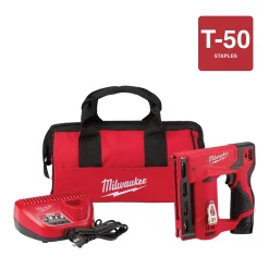 Fastening Tools Milwaukee M12 12-Volt Lithium-Ion Cordless 3/8 In. Crown Stapler Kit W/ (1) 1.5Ah Battery, Charger & Bag -Deals Power Tool Accessories Store milwaukee staple guns 2447 21 fa 1000