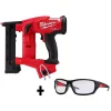 Fastening Tools Milwaukee M18 FUEL 1/4 In. 18-Volt 18-Gauge Lithium-Ion Brushless Narrow Crown Stapler And Clear Performance Safety Glasses -Deals Power Tool Accessories Store milwaukee staple guns 2749 20 48 73 2020 64 1000