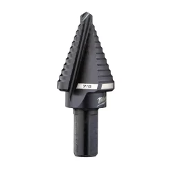 Drill Bits Milwaukee 7/8 In. #7 Step Black Oxide Drill Bit