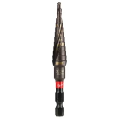 Drill Bits Milwaukee SHOCKWAVE 1/8 In. X 1/2 In. X 1/16 In. #1 Impact-Duty Titanium Step Bit