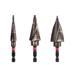Drill Bits Milwaukee SHOCKWAVE Impact Duty Titanium Step Bit Kit (3-Piece)