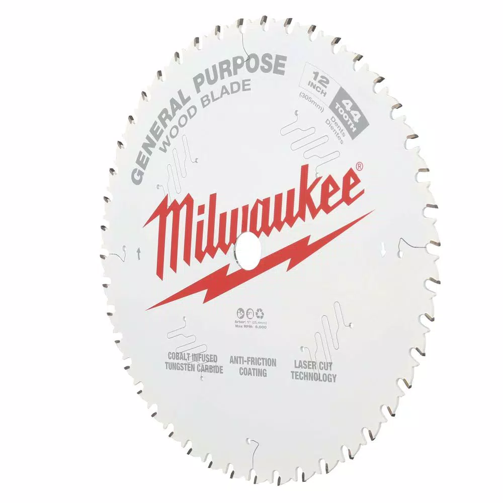 Saw Blades Milwaukee 12 In. X 44-Tooth General Purpose Circular Saw Blade 4 Saw Blades Milwaukee 12 In. X 44-Tooth General Purpose Circular Saw Blade - Image 2