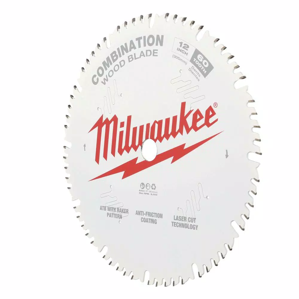 Saw Blades Milwaukee 12 In. X 60-Tooth Combination Circular Saw Blade 5 Saw Blades Milwaukee 12 In. X 60-Tooth Combination Circular Saw Blade - Image 3