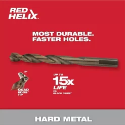 Drill Bits Milwaukee 1/2 In. Cobalt Red Helix Twist Drill Bit 13 Drill Bits Milwaukee 1/2 In. Cobalt Red Helix Twist Drill Bit -Deals Power Tool Accessories Store milwaukee twist drill bits 48 89 2329 a0 1000