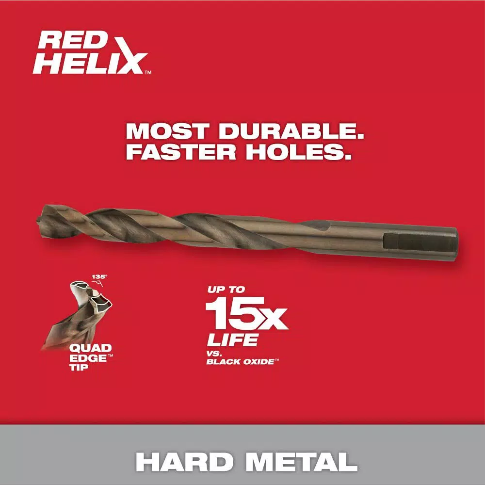 Drill Bits Milwaukee 1/2 In. Cobalt Red Helix Twist Drill Bit 6 Drill Bits Milwaukee 1/2 In. Cobalt Red Helix Twist Drill Bit - Image 4