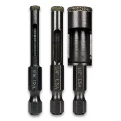 Specialty Power Tool Accessories Montana Brand Diamond Tile Drill Set (3-Piece)