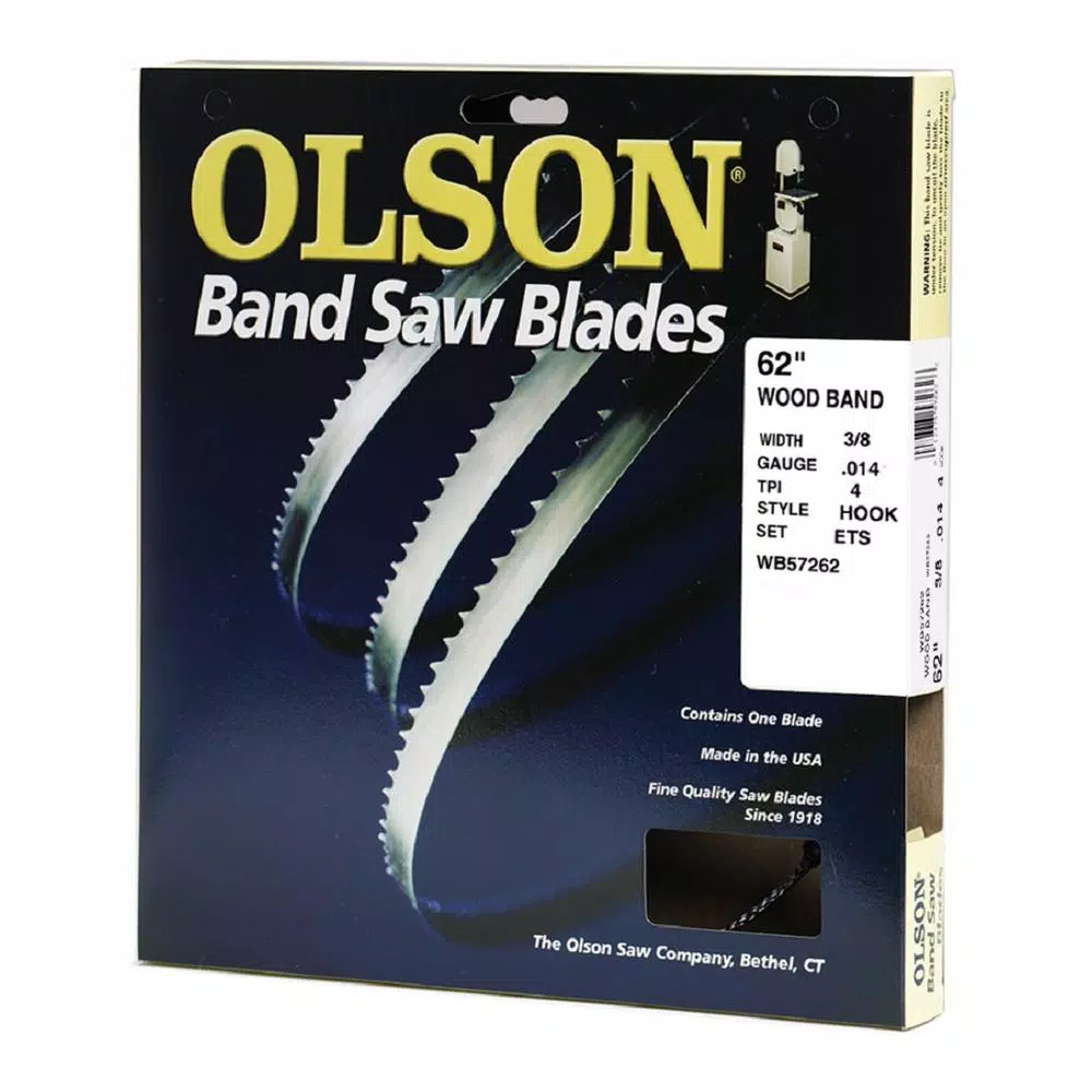 Saw Blades Olson Saw One 62 In. L X 3/8 In. 4 TPI High Carbon Steel Band Saw Blade 4 Saw Blades Olson Saw One 62 In. L X 3/8 In. 4 TPI High Carbon Steel Band Saw Blade - Image 2