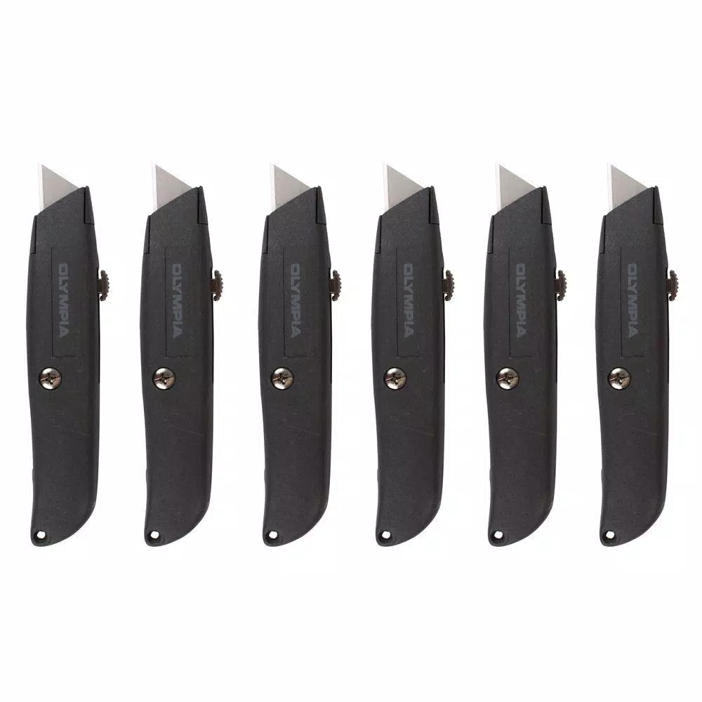 Knives & Blades OLYMPIA Retractable Utility Knife Set (6-Piece) 3 Knives & Blades OLYMPIA Retractable Utility Knife Set (6-Piece)