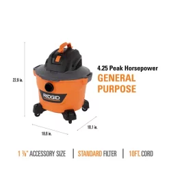 Wet & Dry Vacuums RIDGID 9 Gal. 4.25-Peak HP NXT Wet/Dry Shop Vacuum With Standard Filter, Wet Filter, Dust Bags, Hose And Accessories 18 Wet & Dry Vacuums RIDGID 9 Gal. 4.25-Peak HP NXT Wet/Dry Shop Vacuum With Standard Filter, Wet Filter, Dust Bags, Hose And Accessories -Deals Power Tool Accessories Store oranges peaches ridgid wet dry vacuums hd0900b 1d 1000