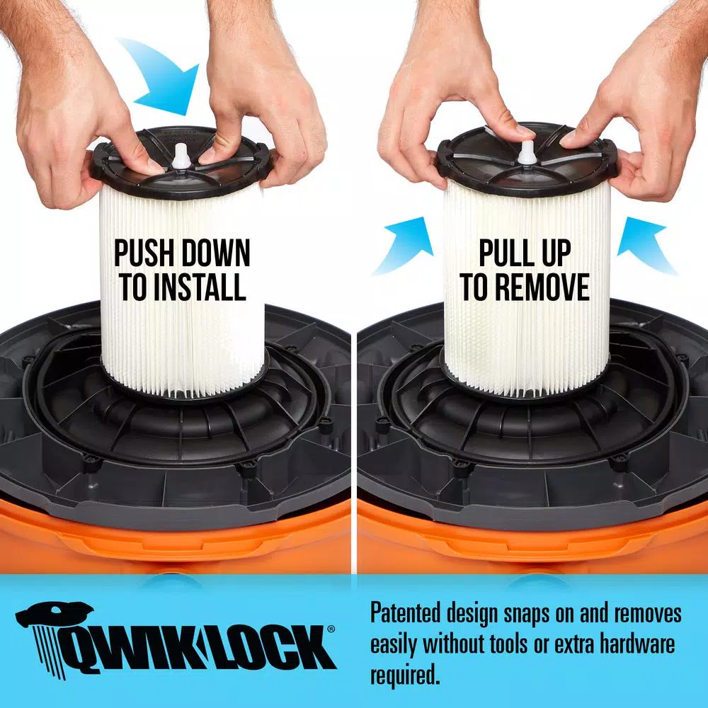 Wet & Dry Vacuums RIDGID 9 Gal. Cordless Wet/Dry Shop Vacuum With Two 18-Volt OCTANE 3.0 Ah Lithium-Ion Batteries And Charger 7 Wet & Dry Vacuums RIDGID 9 Gal. Cordless Wet/Dry Shop Vacuum With Two 18-Volt OCTANE 3.0 Ah Lithium-Ion Batteries And Charger - Image 5