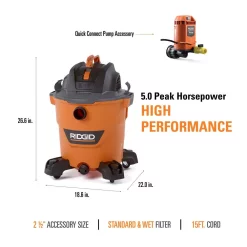 Wet & Dry Vacuums RIDGID 12 Gal. 5.0-Peak HP NXT Wet/Dry Shop Vacuum With Filter, Hose, Accessories, Pump Accessory And Wet Application Filter 19 Wet & Dry Vacuums RIDGID 12 Gal. 5.0-Peak HP NXT Wet/Dry Shop Vacuum With Filter, Hose, Accessories, Pump Accessory And Wet Application Filter -Deals Power Tool Accessories Store oranges peaches ridgid wet dry vacuums hd1200d 1d 1000