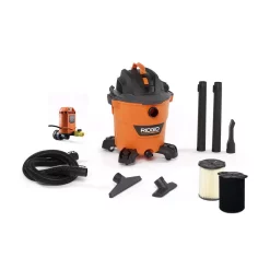 Wet & Dry Vacuums RIDGID 12 Gal. 5.0-Peak HP NXT Wet/Dry Shop Vacuum With Filter, Hose, Accessories, Pump Accessory And Wet Application Filter