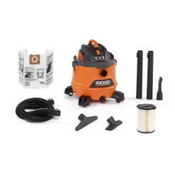 Wet & Dry Vacuums RIDGID 14 Gal. 6.0-Peak HP NXT Wet/Dry Shop Vacuum With Filter, Hose And Accessories