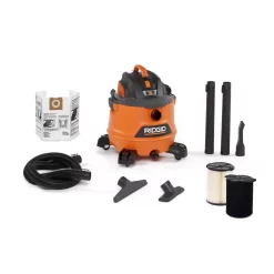 Wet & Dry Vacuums RIDGID 14 Gal. 6.0-Peak HP NXT Wet/Dry Shop Vacuum With Filter, Wet Application Filter, Hose And Accessories