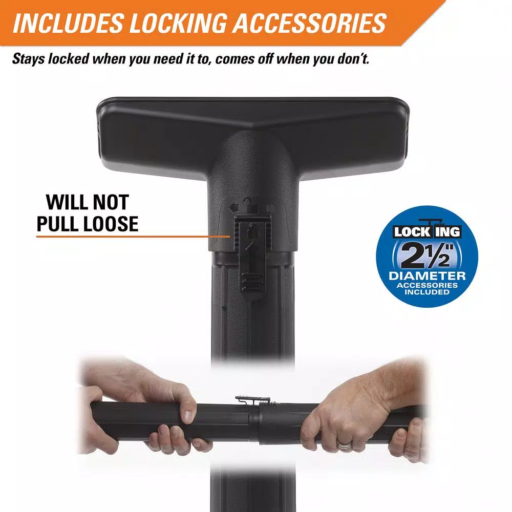 Wet & Dry Vacuums RIDGID 12 Gal. 6.5-Peak HP Motor-On-Bottom Wet/Dry Shop Vacuum With Fine Dust Filter, Hose And Accessories 8 Wet & Dry Vacuums RIDGID 12 Gal. 6.5-Peak HP Motor-On-Bottom Wet/Dry Shop Vacuum With Fine Dust Filter, Hose And Accessories - Image 6