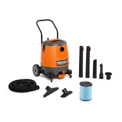 Wet & Dry Vacuums RIDGID 16 Gal. 6.5-Peak HP Motor-On-Bottom Wet/Dry Shop Vacuum With Fine Dust Filter, Hose And Accessories