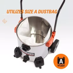 Wet & Dry Vacuums RIDGID 16 Gal. 6.5-Peak HP Stainless Steel Wet/Dry Shop Vacuum With Filter, Hose And Accessories -Deals Power Tool Accessories Store oranges peaches ridgid wet dry vacuums wd1956 66 1000