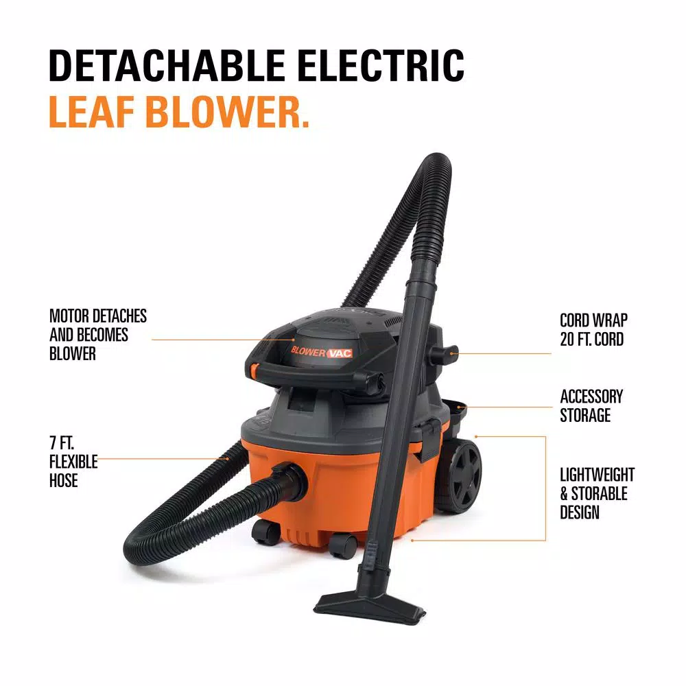 Wet & Dry Vacuums RIDGID 4 Gal. 6.0-Peak HP Wet Dry Vac With Detachable Blower 4 Wet & Dry Vacuums RIDGID 4 Gal. 6.0-Peak HP Wet Dry Vac With Detachable Blower - Image 2