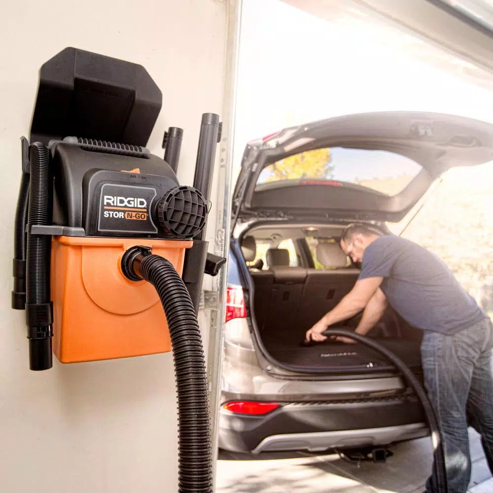 Wet & Dry Vacuums RIDGID 5 Gal. 5.0-Peak HP Portable Wall-Mountable Wet/Dry Shop Vacuum With Filter, Hose And Accessories 11 Wet & Dry Vacuums RIDGID 5 Gal. 5.0-Peak HP Portable Wall-Mountable Wet/Dry Shop Vacuum With Filter, Hose And Accessories - Image 9