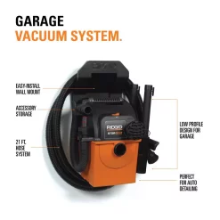 Wet & Dry Vacuums RIDGID 5 Gal. 5.0-Peak HP Portable Wall-Mountable Wet/Dry Shop Vacuum With LED Lighted Car Nozzle And Premium Car Cleaning Kit -Deals Power Tool Accessories Store oranges peaches ridgid wet dry vacuums wd5500b 40 1000
