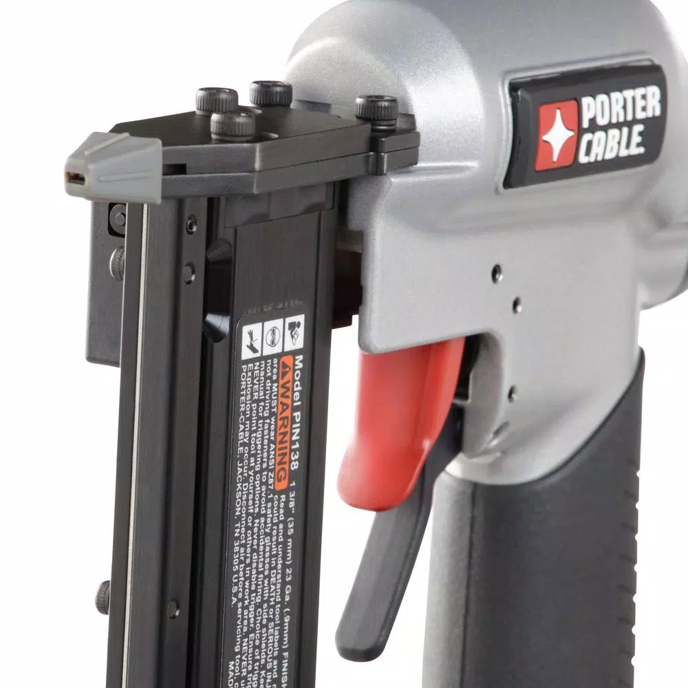 Nail Guns Porter-Cable 18-Gauge Pneumatic Brad Nailer Kit With Bonus 23-Gauge 1-3/8 In. Pin Nailer 6 Nail Guns Porter-Cable 18-Gauge Pneumatic Brad Nailer Kit With Bonus 23-Gauge 1-3/8 In. Pin Nailer - Image 4
