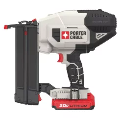 Nail Guns Porter-Cable 20-Volt MAX Lithium-Ion 18-Gauge Cordless Brad Nailer With Battery 1.5 Ah And Charger -Deals Power Tool Accessories Store porter cable brad nailers pcc790la 4f 1000