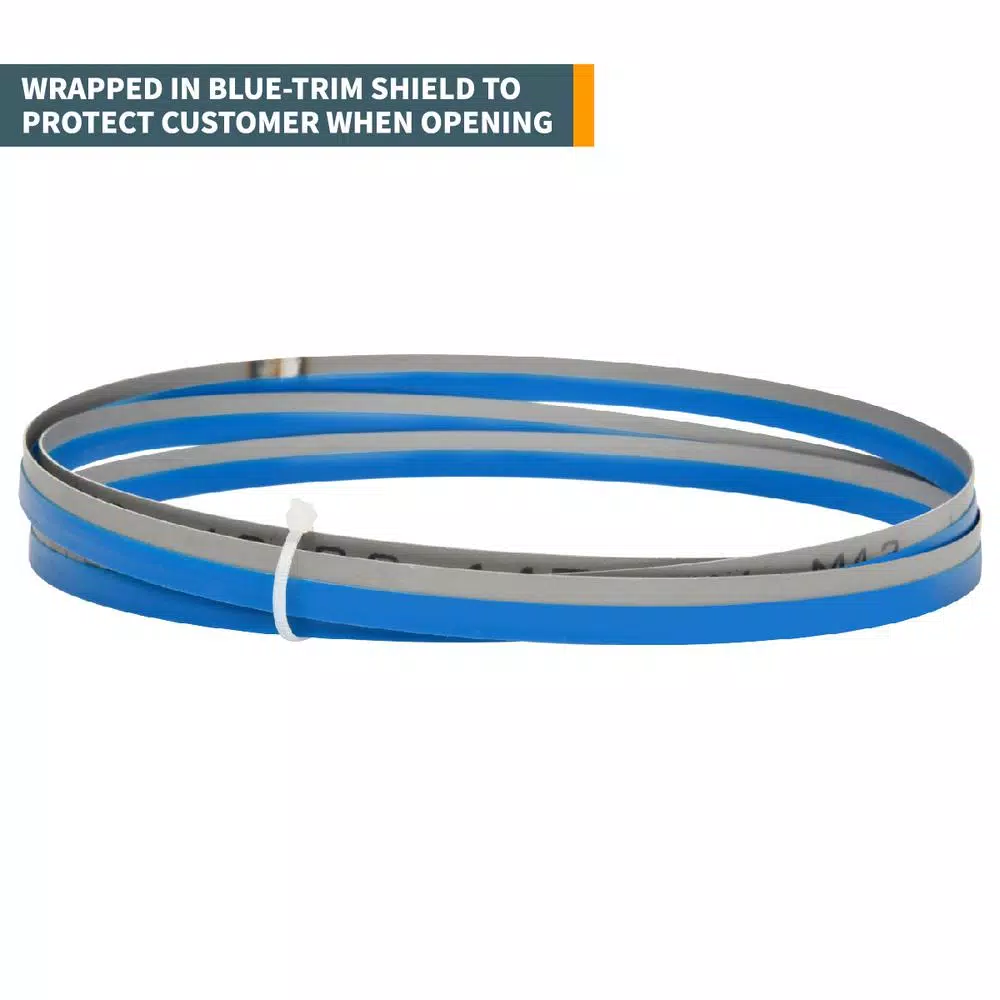 Saw Blades POWERTEC 80 In. X 1/2 In. X 14 TPI Bi-Metal Bandsaw Blade For Soft/Non-Ferrous Metal 6 Saw Blades POWERTEC 80 In. X 1/2 In. X 14 TPI Bi-Metal Bandsaw Blade For Soft/Non-Ferrous Metal - Image 4