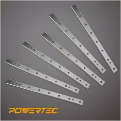 Woodworking Tool Accessories POWERTEC 12-1/2 In. High-Speed Steel Planer Knives Dual Sided Replacement Planer Blades For DW7342 (6-Pack) -Deals Power Tool Accessories Store powertec planer blades 12801dd 1f 1000