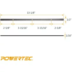 Woodworking Tool Accessories POWERTEC 13 In. High-Speed Steel Planer Knives For Delta 22-580 (Set Of 2) 8 Woodworking Tool Accessories POWERTEC 13 In. High-Speed Steel Planer Knives For Delta 22-580 (Set Of 2) -Deals Power Tool Accessories Store powertec planer blades 128020 4f 1000