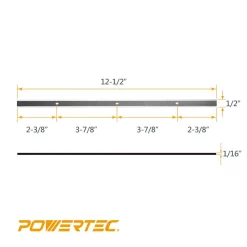 Woodworking Tool Accessories POWERTEC 12-1/2 In. HSS Planer Blades For Ryobi AP-12 (Set Of 2) -Deals Power Tool Accessories Store powertec planer blades 12803 1 4f 1000