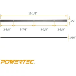 Woodworking Tool Accessories POWERTEC 12-1/2 In. High-Speed Steel Planer Knives For Porter Cable PC305TP (Set Of 2) -Deals Power Tool Accessories Store powertec planer blades 128036 4f 1000