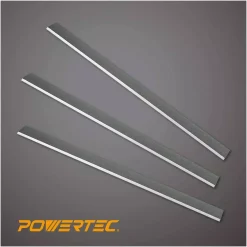 Woodworking Tool Accessories POWERTEC 15 In. X 1 In. X 1/8 In. High-Speed Steel Planer Knives (Set Of 3) -Deals Power Tool Accessories Store powertec planer blades 128051 1f 1000