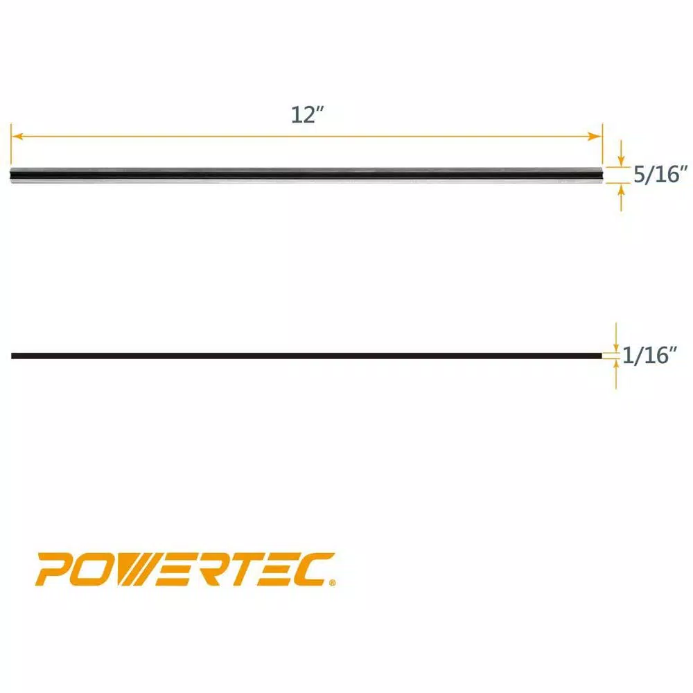 Woodworking Tool Accessories POWERTEC 12 In. High-Speed Steel Planer Knives For Makita 2012 / 2012NB (Set Of 2) 5 Woodworking Tool Accessories POWERTEC 12 In. High-Speed Steel Planer Knives For Makita 2012 / 2012NB (Set Of 2) - Image 3