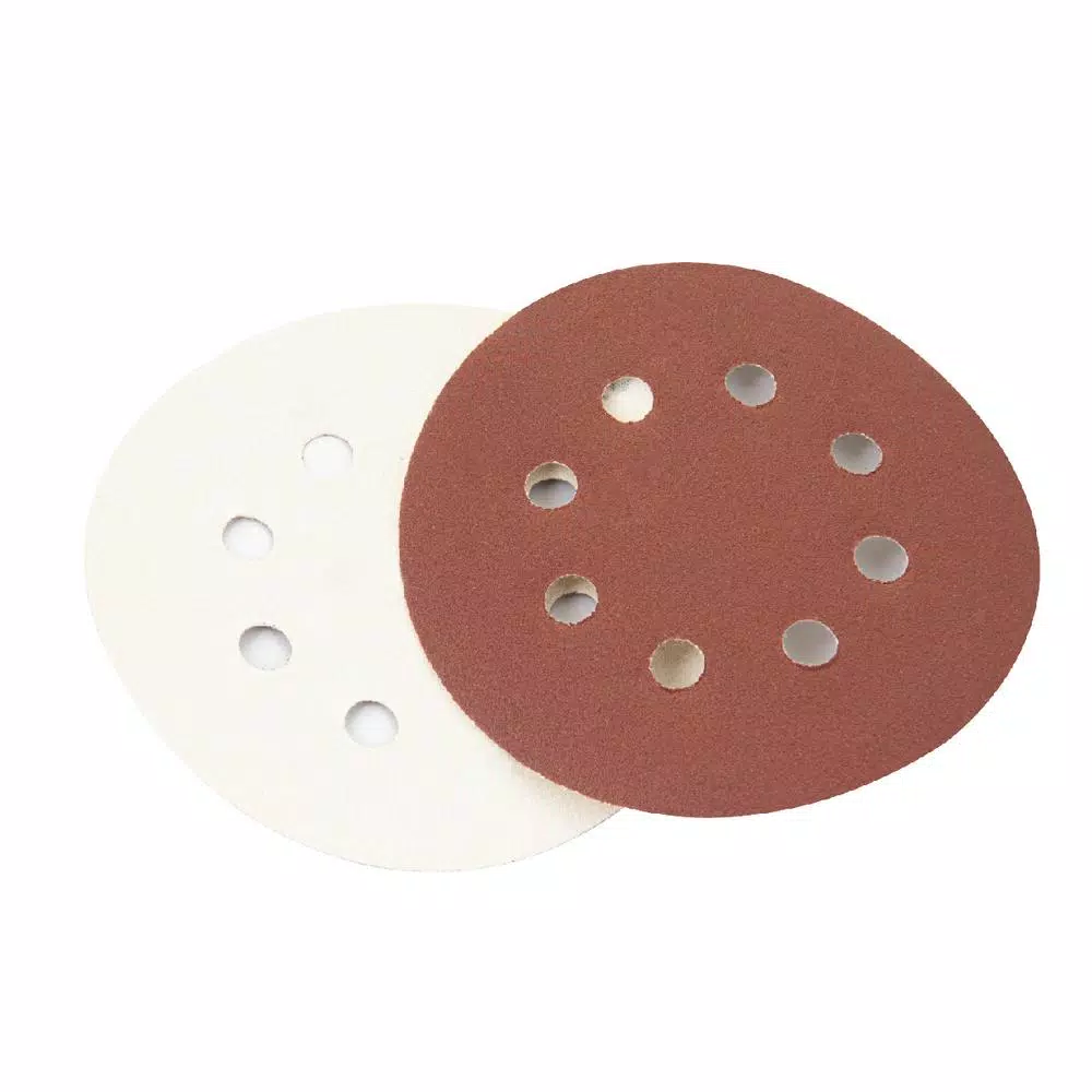 Abrasives POWERTEC 5 In. 60-Grit Aluminum Oxide Hook And Loop 8-Hole Disc (25-Pack) 3 Abrasives POWERTEC 5 In. 60-Grit Aluminum Oxide Hook And Loop 8-Hole Disc (25-Pack)