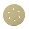 Abrasives POWERTEC 6 In. 6-Hole 60-Grit Hook And Loop Sanding Discs In Gold (50-Pack) -Deals Power Tool Accessories Store powertec power sander accessories 45206g 50 64 1000