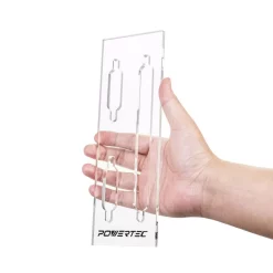 Woodworking Tool Accessories POWERTEC Picture-Hanging Keyhole Template -Deals Power Tool Accessories Store powertec router parts 71120 1f 1000