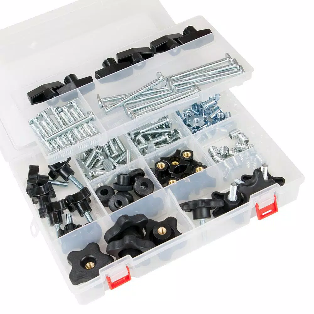 Saw Tracks POWERTEC T-Track Jig Hardware Kit (129-Piece) 3 Saw Tracks POWERTEC T-Track Jig Hardware Kit (129-Piece)