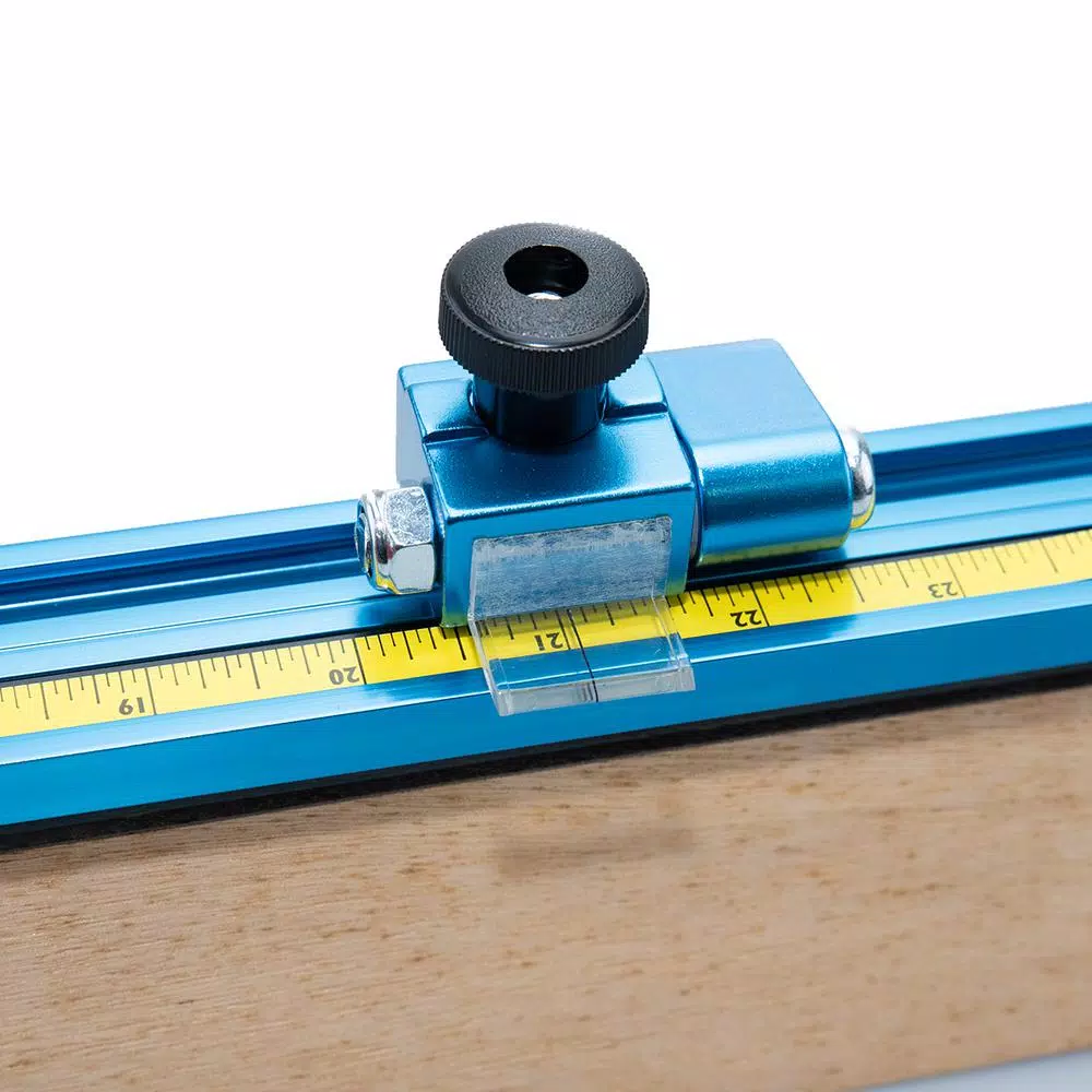 Saw Tracks POWERTEC 36 In. Aluminum Double T-Track Fence Cap Kit, Right To Left Adhesive Tape Measure And Plastic Insert 6 Saw Tracks POWERTEC 36 In. Aluminum Double T-Track Fence Cap Kit, Right To Left Adhesive Tape Measure And Plastic Insert - Image 4